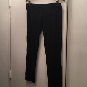 Black wool leggings